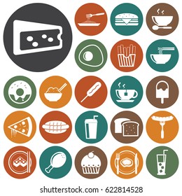 Food icons.Vector illustration
