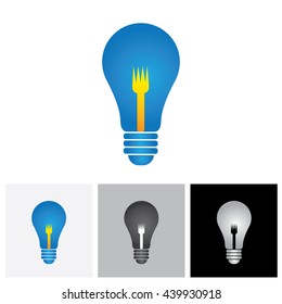 Food idea or culinary idea concept vector graphic. The illustration represents ideas of food, diet, nutrition, health, etc