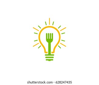 Food Idea Icon Logo Design Element