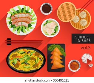 Food Illustration : Chinese Food : Vector Illustration