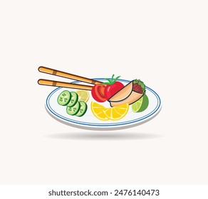 Food Illustration Clip Art Isolated Set, Food Delicious Drink Template. Tasty Tomato Vegetable Pepper Margarita With Spicy Clip Art Set,