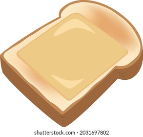 Food illustration
His toasted cheese toast
Plain bread