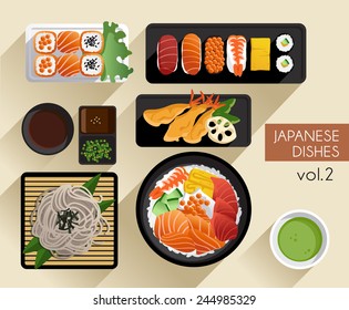 Food Illustration : Japanese food :Vector Illustration