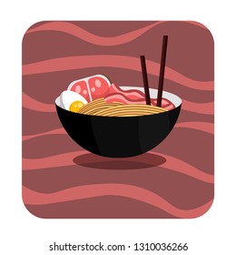 Food illustration of ramen 