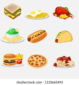 food illustration vector design