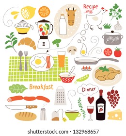 Food illustrations collection 