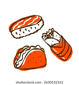 food image icon vector illustration design set