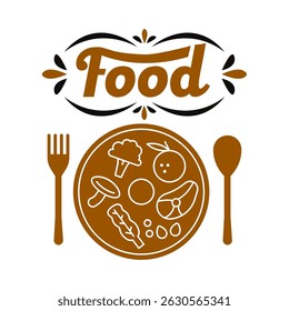 food image logo icon vector illustration design