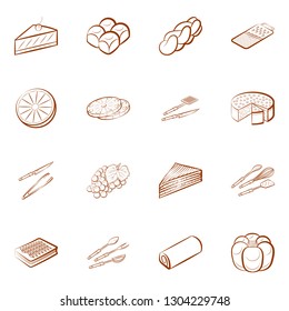 Food images. Background for printing, design, web. Binary color.