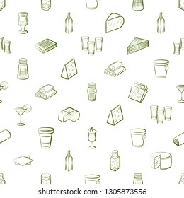 Food images. Background for printing, design, web. Seamless. Binary color.