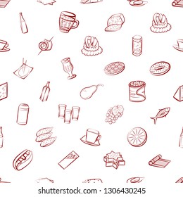 Food images. Background for printing, design, web. Seamless. Binary color.