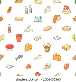 Food images. Background for printing, design, web. Seamless. Colored.