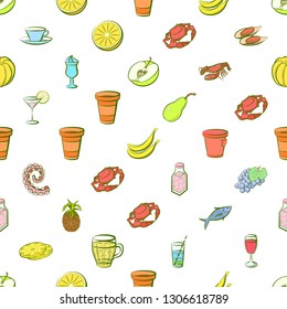 Food images. Background for printing, design, web. Seamless. Colored.
