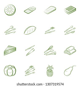 Food images. Background for printing, design, web. Binary color.