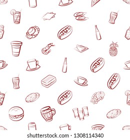 Food images. Background for printing, design, web. Seamless. Binary color.