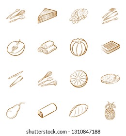 Food images. Background for printing, design, web. Binary color.