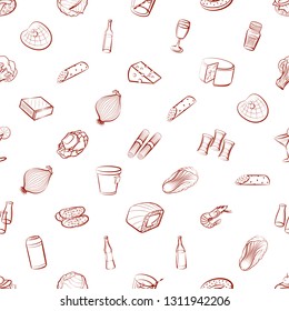 Food images. Background for printing, design, web. Seamless. Binary color.