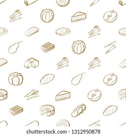 Food images. Background for printing, design, web. Seamless. Binary color.