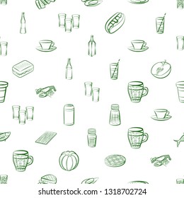 Food images. Background for printing, design, web. Seamless. Binary color.