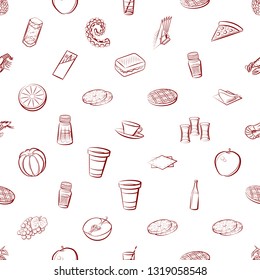 Food images. Background for printing, design, web. Seamless. Binary color.