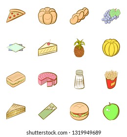 Food images. Background for printing, design, web. Colored.