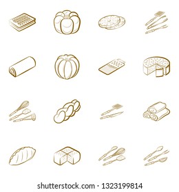 Food images. Background for printing, design, web. Binary color.