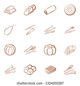 Food images. Background for printing, design, web. Binary color.