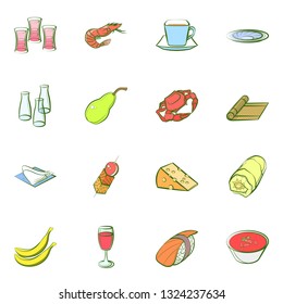 Food images. Background for printing, design, web. Colored.
