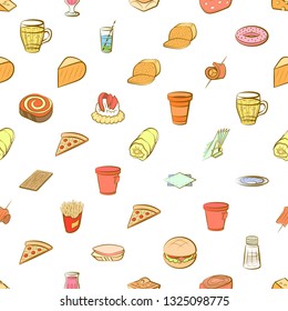 Food images. Background for printing, design, web. Seamless. Colored.