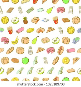 Food images. Background for printing, design, web. Seamless. Colored.