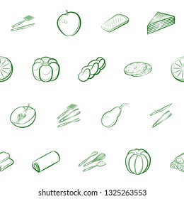 Food images. Background for printing, design, web. Seamless. Binary color.