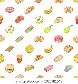 Food images. Background for printing, design, web. Seamless. Colored.