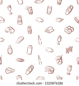 Food images. Background for printing, design, web. Seamless. Binary color.