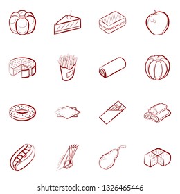 Food images. Background for printing, design, web. Binary color.