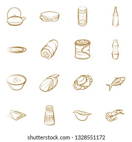 Food images. Background for printing, design, web. Binary color.