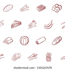 Food images. Background for printing, design, web. Seamless. Binary color.