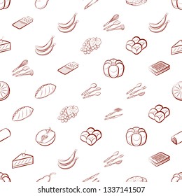 Food images. Background for printing, design, web. Seamless. Binary color.