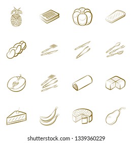 Food images. Background for printing, design, web. Binary color.