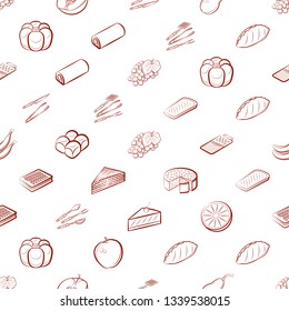 Food images. Background for printing, design, web. Seamless. Binary color.