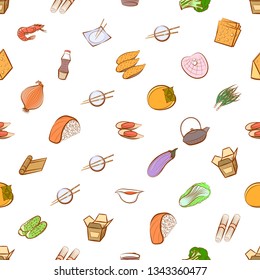 Food images. Background for printing, design, web. Seamless. Colored.
