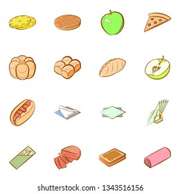 Food images. Background for printing, design, web. Colored.