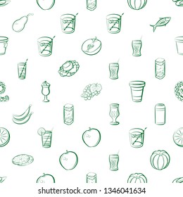 Food images. Background for printing, design, web. Seamless. Binary color.