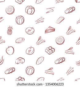 Food images. Background for printing, design, web. Seamless. Binary color.