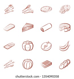 Food images. Background for printing, design, web. Binary color.