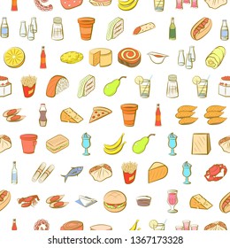 Food images. Background for printing, design, web. Seamless. Colored.