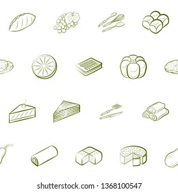 Food images. Background for printing, design, web. Seamless. Binary color.