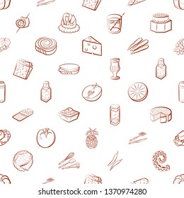 Food images. Background for printing, design, web. Seamless. Binary color.