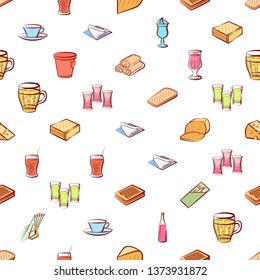 Food images. Background for printing, design, web. Seamless. Colored.