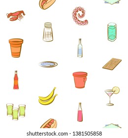 Food images. Background for printing, design, web. Seamless. Colored.