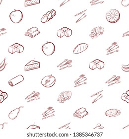 Food images. Background for printing, design, web. Seamless. Binary color.